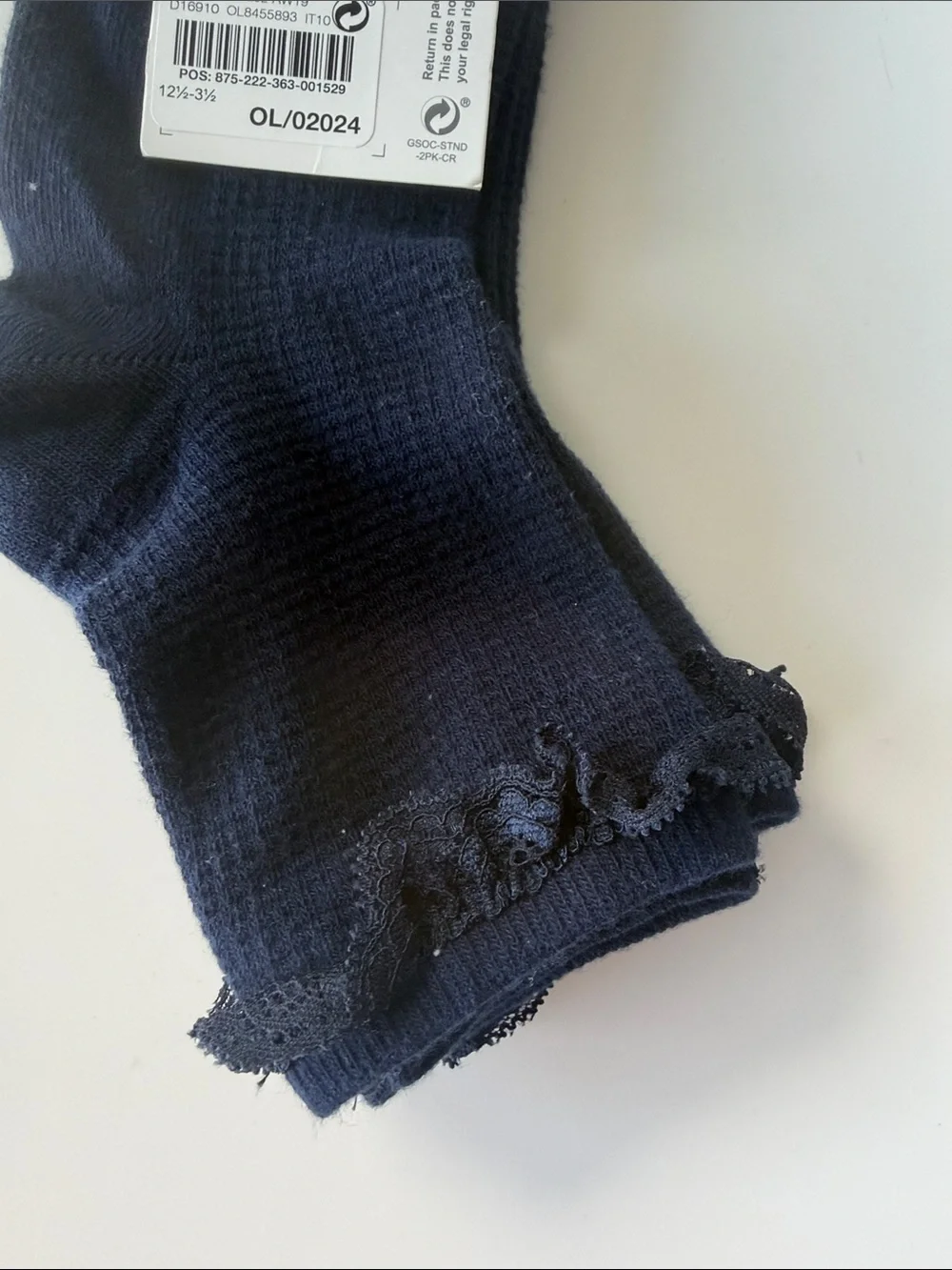 next Navy Cotton-Rich Women's Frilled Ankle Socks - 2 Pack